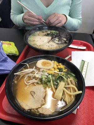 Shoyu and Miso ramen