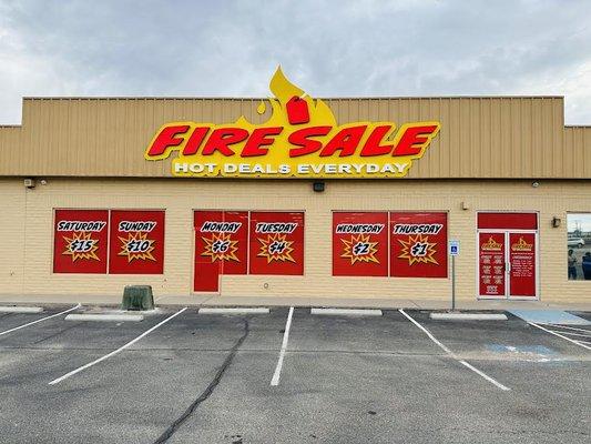 Fire Sale Bins