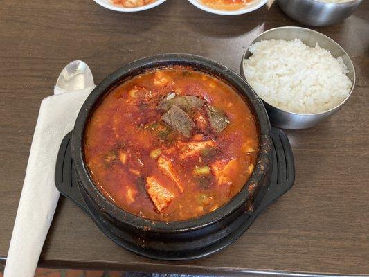 soondubu jjigae SPICY!