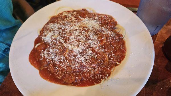 Spaghetti with meat sauce