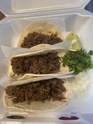 Tacos d barbacoa