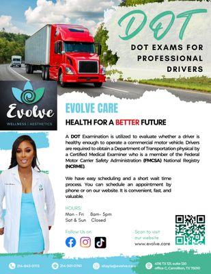 DOT Physical Exams