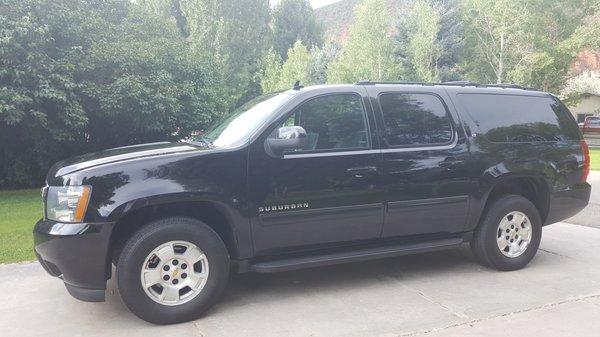 Get where you need to go in this luxurious 7 passenger Suburban.