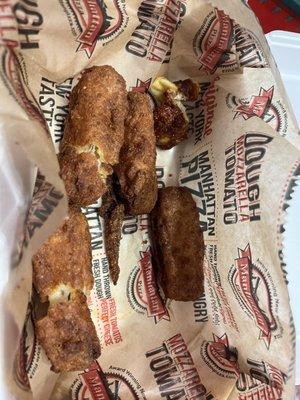 Another picture of disgusting burnt mozzarella sticks