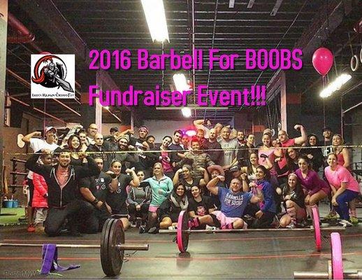 2016 Barbell for boobs Fundraiser!! #BreastCancerAwarnessFundraiser