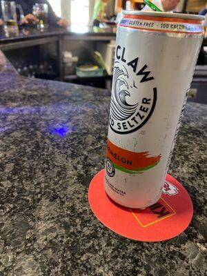 Seltzer's whiteclaw and love the high noons