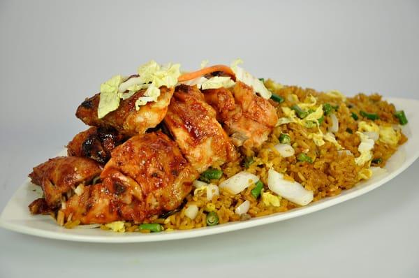 Barbecue chicken Fried Rice