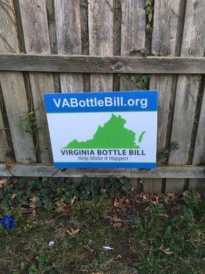 Trying to pass a Bill in VA ~ "a beverage container deposit and redemption system"