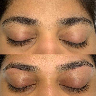 Before & After Brow Waxing