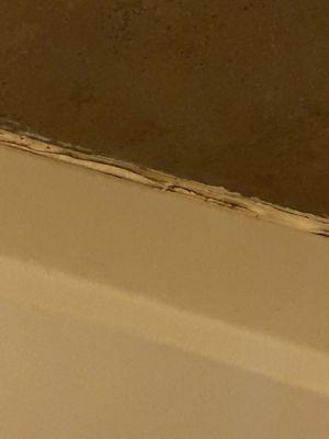 Nasty caulk around the tub area