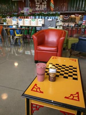 A liquid lunch at The Lynnfield Whole Foods Market.