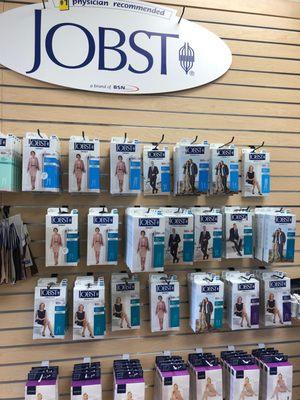 We carry JOBST and SIGVARIS compression stockings