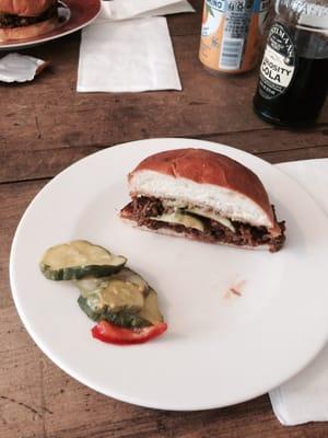 Brisket sandwich a 10 out of 10