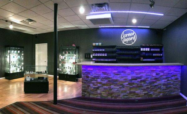 Corner Vapery, Kenosha's newest and most premium vape shop in town.