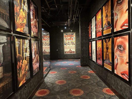 Hallways leading to the theaters