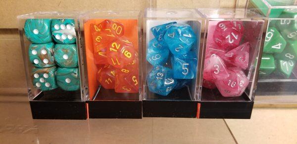 Colorful dice for your gaming needs!