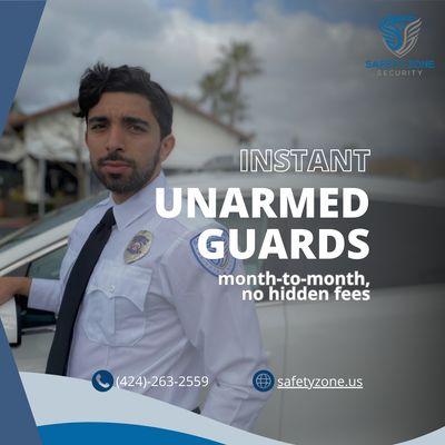 Get security officers immediately on a month-to-month basis with patrol routes setup on the same day. #securityservices