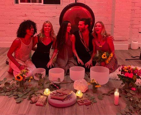 Cacao Ceremony in the yoga studio at The Space