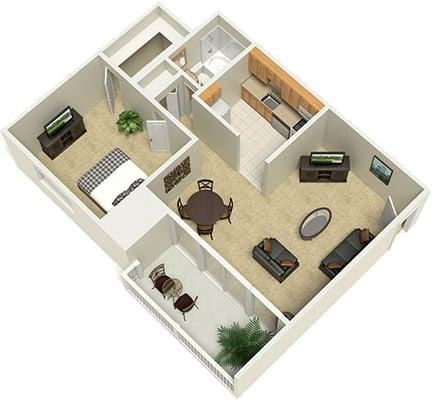 One Bedroom Apt. (Sequoia)