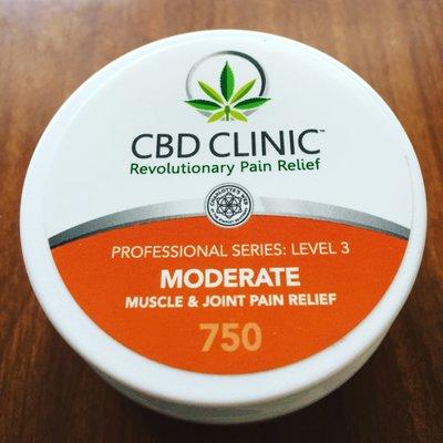 Topical CBD pain creams. Find your perfect fit by choosing from 5 levels of strength. (level 3 above)