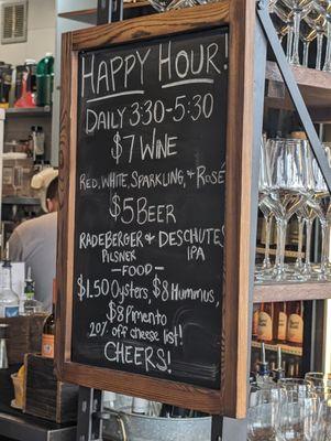 Happy Hour Menu