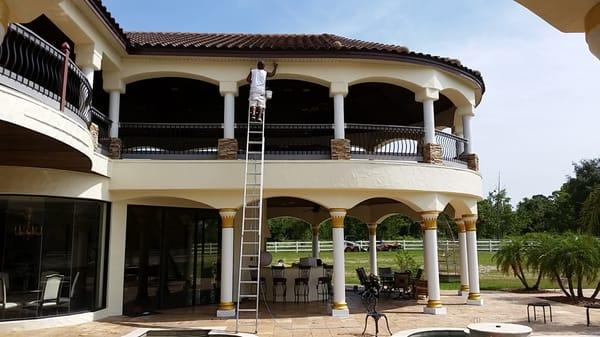 32 ft ladder painting with purdy brush winter gaden fl