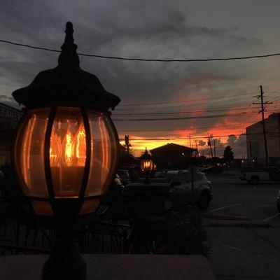 Sunset view from patio