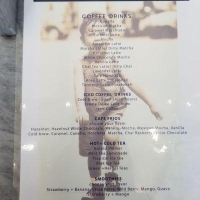 Coffee Menu