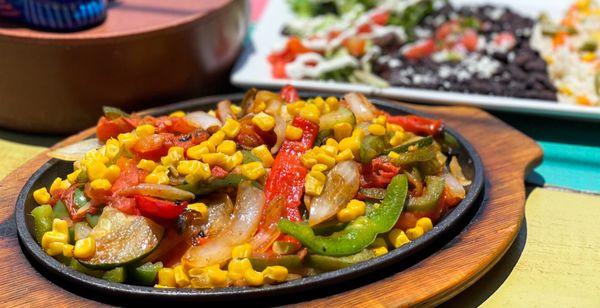 Vegetarians Unite! Try our #veggie #fajitas #MexicanFood #Margaritas #TacoTuesday