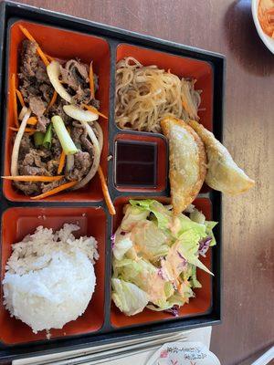 So delicious lunch box special with Bulgogi