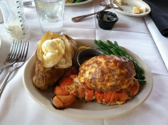 Lobster tail with stuffed crab...OMG amazing!