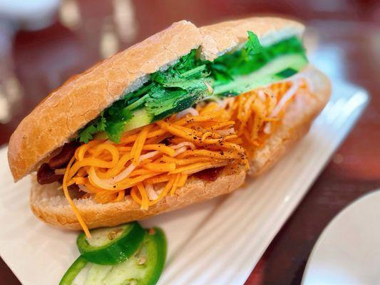 40 ( Beef Sandwish)banh Mi Bo $11.00 /good but very salty. It will be better if they dial back on the salty marinade on the beef.