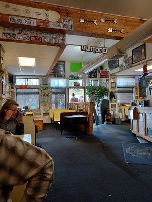 Interior of restaurant