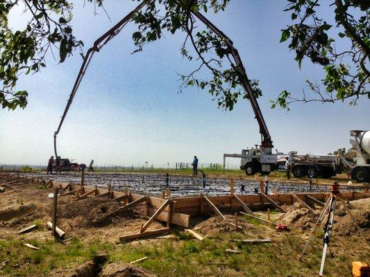 The McDaniel family begins construction of our shop in Hutto (summer 2013).