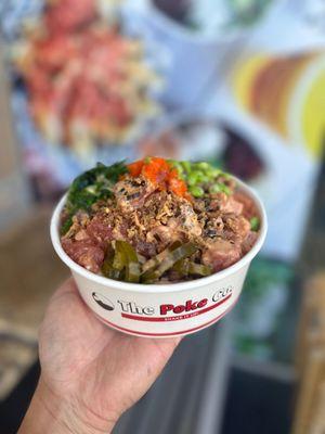 Poke bowl with everything