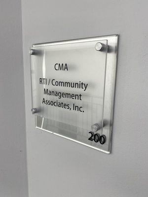 RTI/Community Management Associates, INC. "CMA"