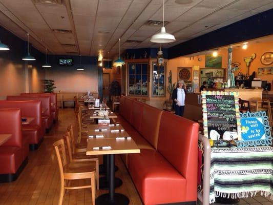 Tortugas has new and comfortable seating to go with their comfort Tex-Mex food!