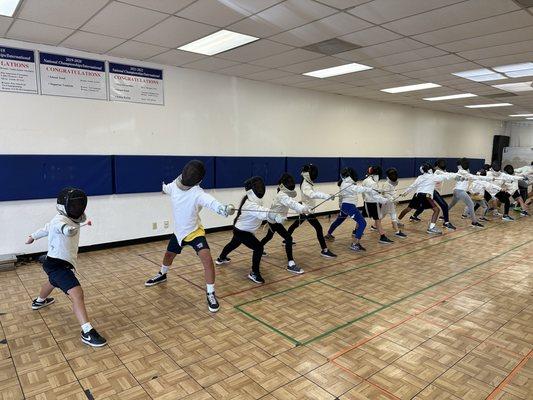 Introductory fencing camp