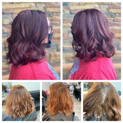 Gorgeous burgundy created by Adrian