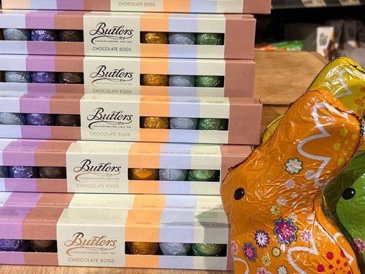 Easter shop at barons butlers chocolate eggs Yum2023 March