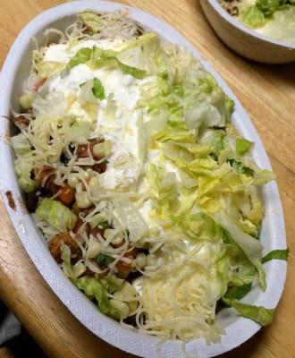 Steak Bowl.. Plenty of food for 2 smaller meals.