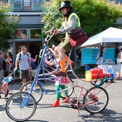 Tall Bikes on Alberta Street