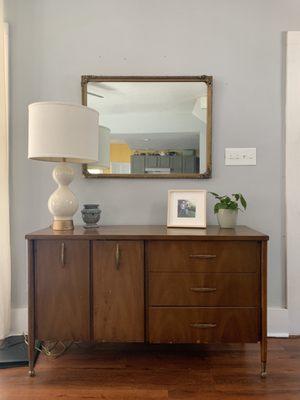 Credenza $100 Lamp $20 Mirror $40