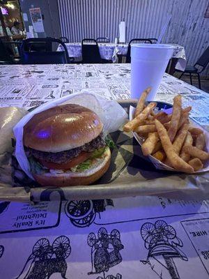 Burger and Fries