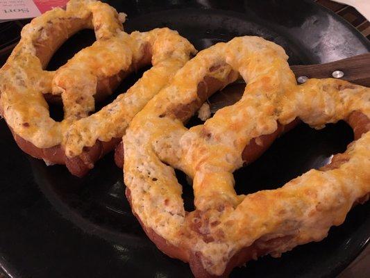 Crab pretzel