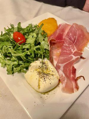 Prosciutto and burrata