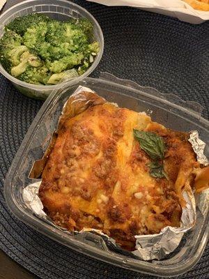 Lasagna with broccoli