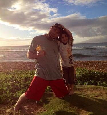 Me and my youngest boy, Brody in Maui :-)