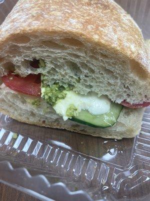 Pesto sandwich yummmmm