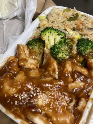 "Sesame chicken"....yuck.